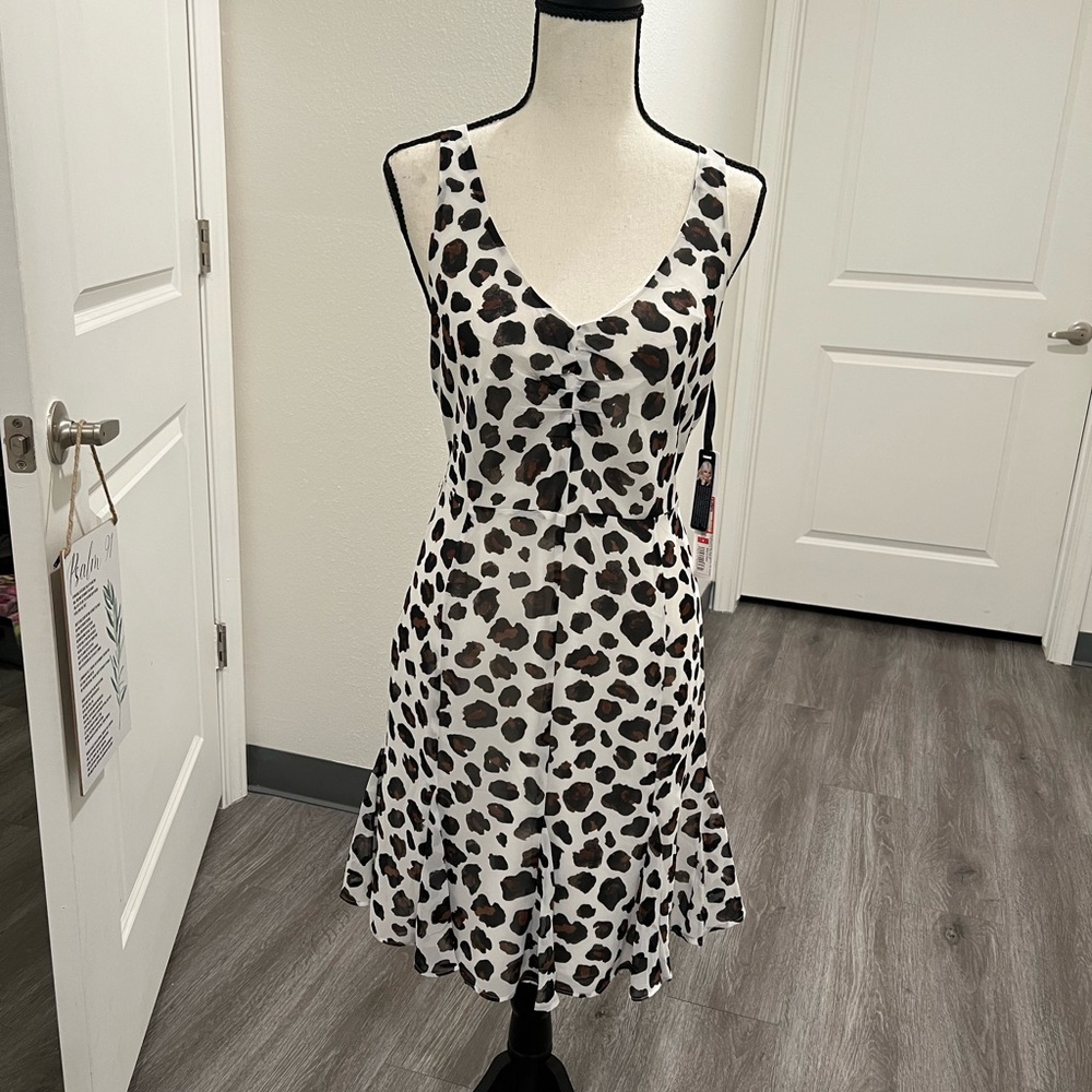 Target Black and White Animal Print Mini Dress